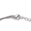 304 Stainless Steel Box Chain Anklets X-AJEW-G024-01A-2