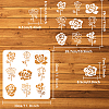 PET Hollow Out Drawing Painting Stencils DIY-WH0391-0544-2