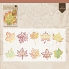 10Pcs 10 Styles Autumn Theme Hollow Leaf Scrapbook Paper Pad PW-WG35333-02-1