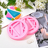 Olycraft DIY Round Mobile Phone Stand Silicone Molds Kits DIY-OC0003-44-6