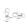 Polished 316 Stainless Steel Large Lobster Claw Swivel Clasps X-STAS-R072-27-2
