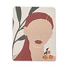 Rectangle Girl Print Paper Earring Necklace Display Card CDIS-M007-02A-1