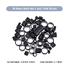 SUPERFINDINGS 35Pcs 35 Style Plastic Guides Ring KY-FH0001-24-2
