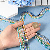 Pandahall 12 Strands 6 Colors Electroplate Glass Beads Strands EGLA-TA0001-31-12