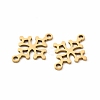201 Stainless Steel Connector Charms STAS-K251-097G-2