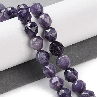 Natural Lepidolite Beads Strands G-NH0021-A07-01-1