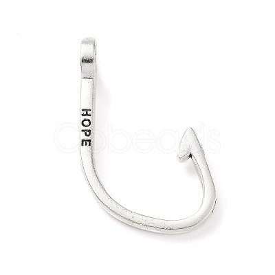 Tibetan Style Alloy Hook Clasps PALLOY-P293-065AS-1