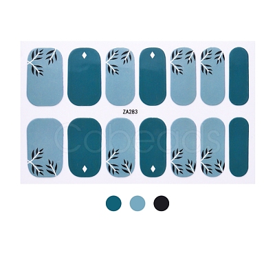 Glitter Nail Wraps Polish Decal Strips MRMJ-T078-ZA283-1