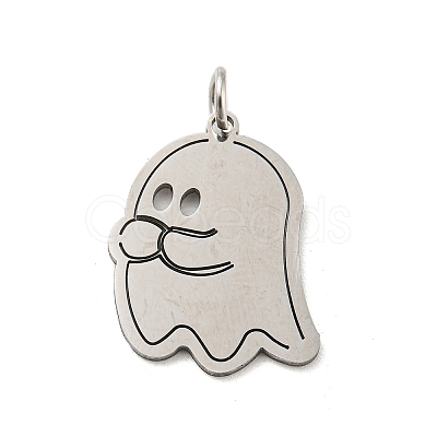 Non-Tarnish Halloween Laser Cut 304 Stainless Steel Pendant STAS-H184-14BP-1