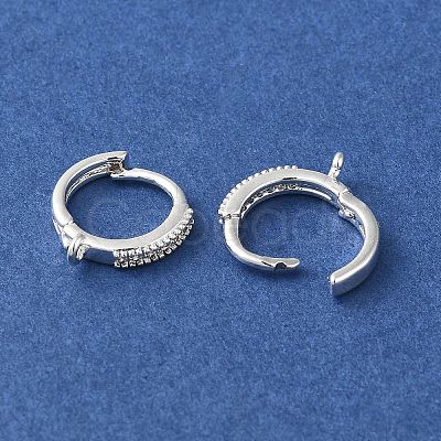 Brass Hoop Earring Findings FIND-Z039-32S-1