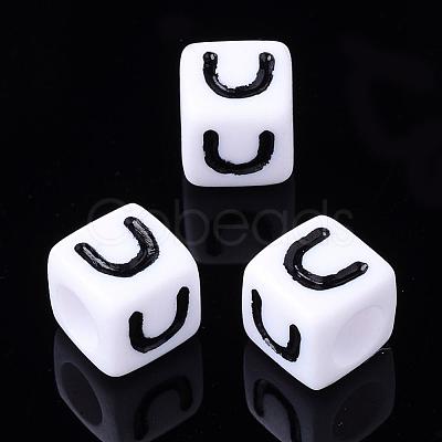 Letter Acrylic Beads PL37C9129-U-1