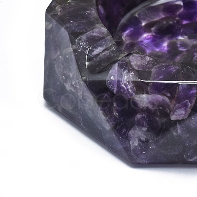 Natural Amethyst Ashtray Display Decorations DJEW-F007-B02-1