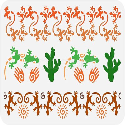 Large Plastic Reusable Drawing Painting Stencils Templates DIY-WH0202-521-1