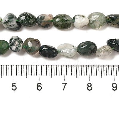 Natural Moss Agate Beads Strands G-L608-A03-01-1