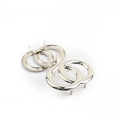 Ring Shape Alloy Decorative Buckles PW-WG23700-02-1