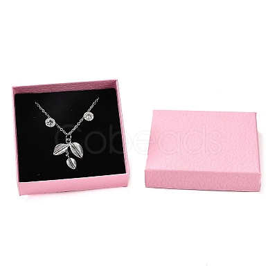 Square Cardboard Necklace Box X1-CBOX-Q038-02D-1