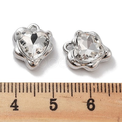 Rack Plating Alloy Rhinestone Charms PALLOY-F311-23P-01-1