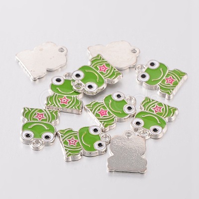 Alloy Enamel Pendants EA218Y-1