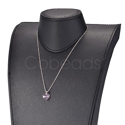 Platinum Plated Brass Necklaces NJEW-JN01415-1