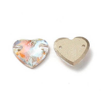 Heart Shape Sew on Rhinestone GLAA-A024-05B-001LA-1