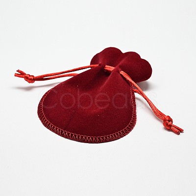 Velvet Bags Drawstring Jewelry Pouches TP-O002-A-08-1