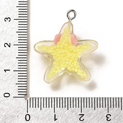 Marine Animal Series Resin Pendants RESI-Q012-01B-01-1