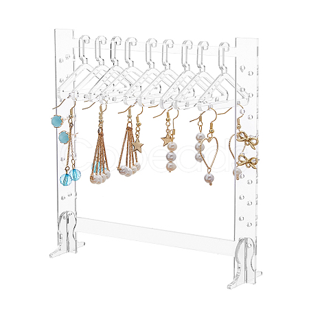 SUPERFINDINGS Transparent Acrylic Earring Hanging Display Stands EDIS-FH0001-05-1