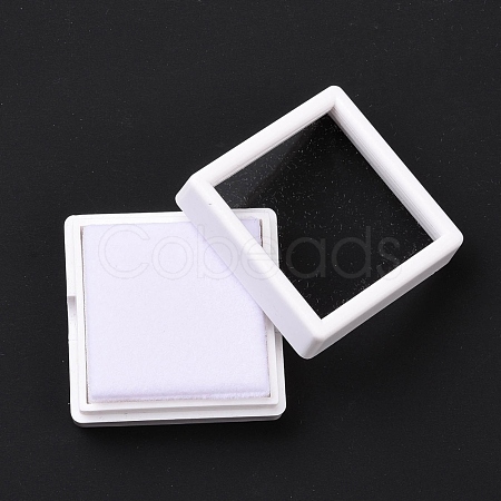 Square Plastic Diamond Presentation Boxes OBOX-G017-01B-1