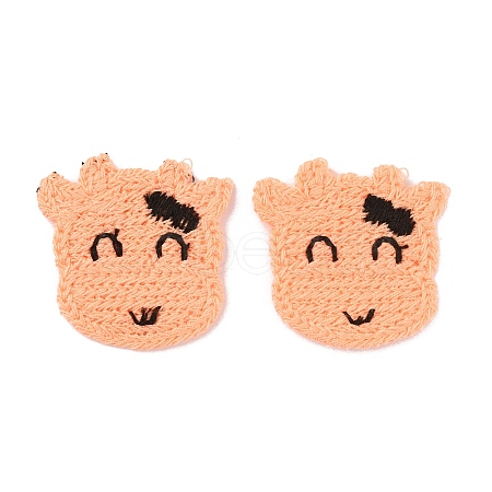 Animal Polyester Knitted Appliques DIY-WH0399-42B-1