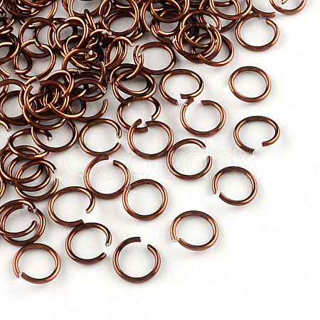 Aluminum Wire Open Jump Rings ALUM-R005-0.8x6-18-1