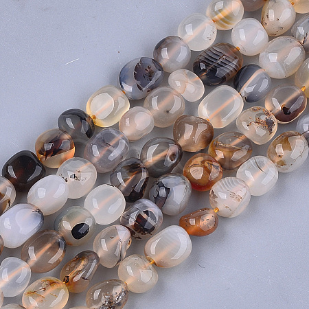 Natural Marine Chalcedony Beads Strands X-G-T105-34-1