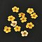 Narcissus Embossing Dried Flowers, for Cellphone, Photo Frame, Scrapbooking DIY Handmade Craft, Gold, 7mm, 20pcs/box