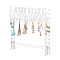 SUPERFINDINGS Transparent Acrylic Earring Hanging Display Stands, Clothes Hanger Shaped Earring Organizer Holder with 10Pcs Hangers, Clear, Finish Product: 15x4x15cm, 1 set/box