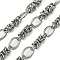 Tarnish Resistant 304 Stainless Steel Chains, Unwelded, with Spool, Stainless Steel Color, 14x9.5x2mm