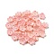 Opaque Acrylic Beads Caps, 5 Petals Flower, Misty Rose, 10.5x11x4mm, Hole: 1.6mm, about 3846 pcs/500g