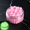 150Pcs Luminous Sealing Wax Particles, for Retro Seal Stamp, Cat Paw Print, Pearl Pink, 9x9mm