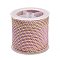 11M Polyester Braided Cord with Cotton Core, Pearl Pink, 2.5mm, about 10.0465 Yards(11m)/Roll