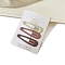 Alloy Snap Hair Clips for Girl, Hair Accessories, Oval, 60x15mm