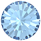 Preciosa&reg MAXIMA Crystal Round Stones, Czech Crystal, Dura Foiling, Round(431 11 615 Chaton), 60000 Aquamarine, SS24(5.25~5.45mm)