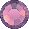 Preciosa&reg MAXIMA Crystal No Hotfix Flatback Stones, Czech Crystal, Dura Foiling, Round(438 11 615 Chaton Rose), 21110 Amethyst Opal, SS8(2.3~2.5mm)