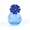 Flower Glass Spray Bottle, for Essential Oils, Perfume, Blue, 4.6x7cm, Capacity: 30ml(1.01fl. oz)