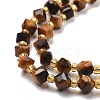 Natural Tiger Eye Beads Strands G-P463-39-4