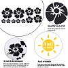 Gorgecraft 4 Sheets 2 Colors Flower PVC Waterproof Car Stickers DIY-GF0008-94A-6