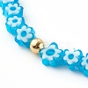 Valentine's Day Handmade Millefiori Glass Beaded Stretch Bracelets BJEW-JB06213-7