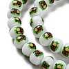 Printing Glass Beads for Necklaces Bracelets Making GLAA-B020-02A-04-4