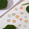 40Pcs 4 Style Alloy Enamel Pendants ENAM-SZ0002-93-3