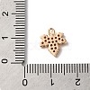 Brass Micro Pave Cubic Zirconia Charms KK-C062-046G-01-3