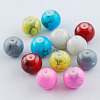 Spray Painted Glass Beads X-GLAD-S075-10mm-M-1