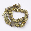 Electroplated Natural Quartz Crystal Bead Strands X-G-F336-06F-2