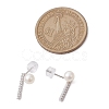 Natural Pearl Ear Studs EJEW-P286-18P-3